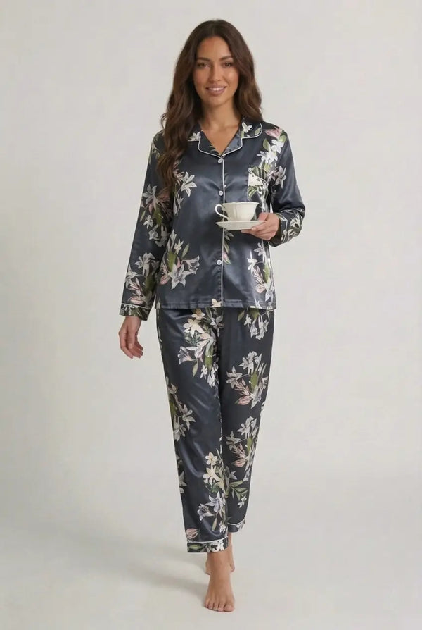 Ensemble Pyjama Coton Femme Cartoon Manches Courtes & Pantalon - Candy Dream