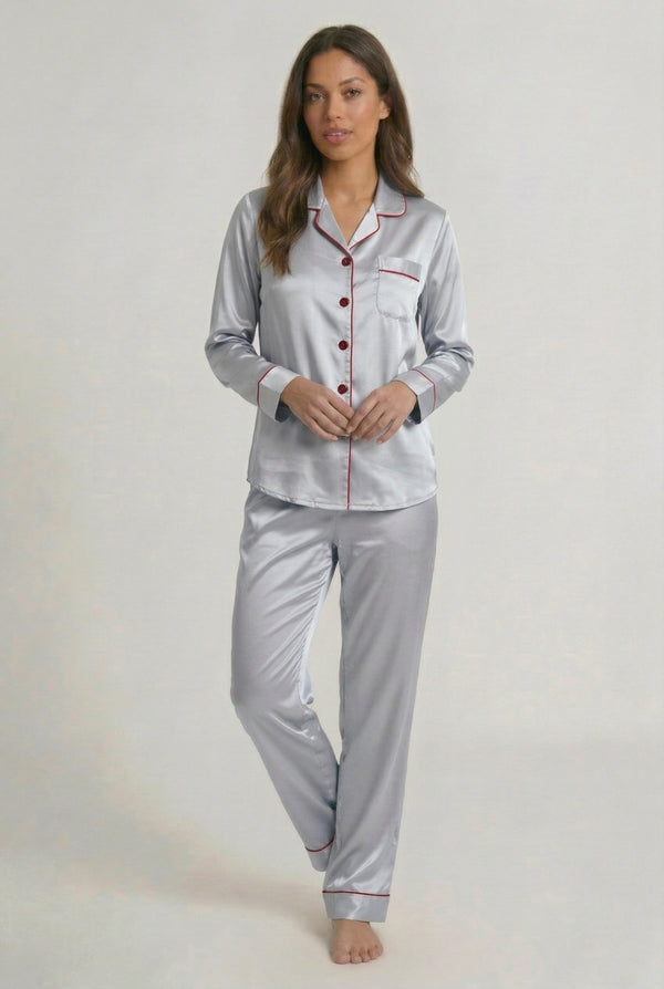Pyjama Soie Femme 100% Soie de Mûrier Manches Longues Luxe - Pure Silk