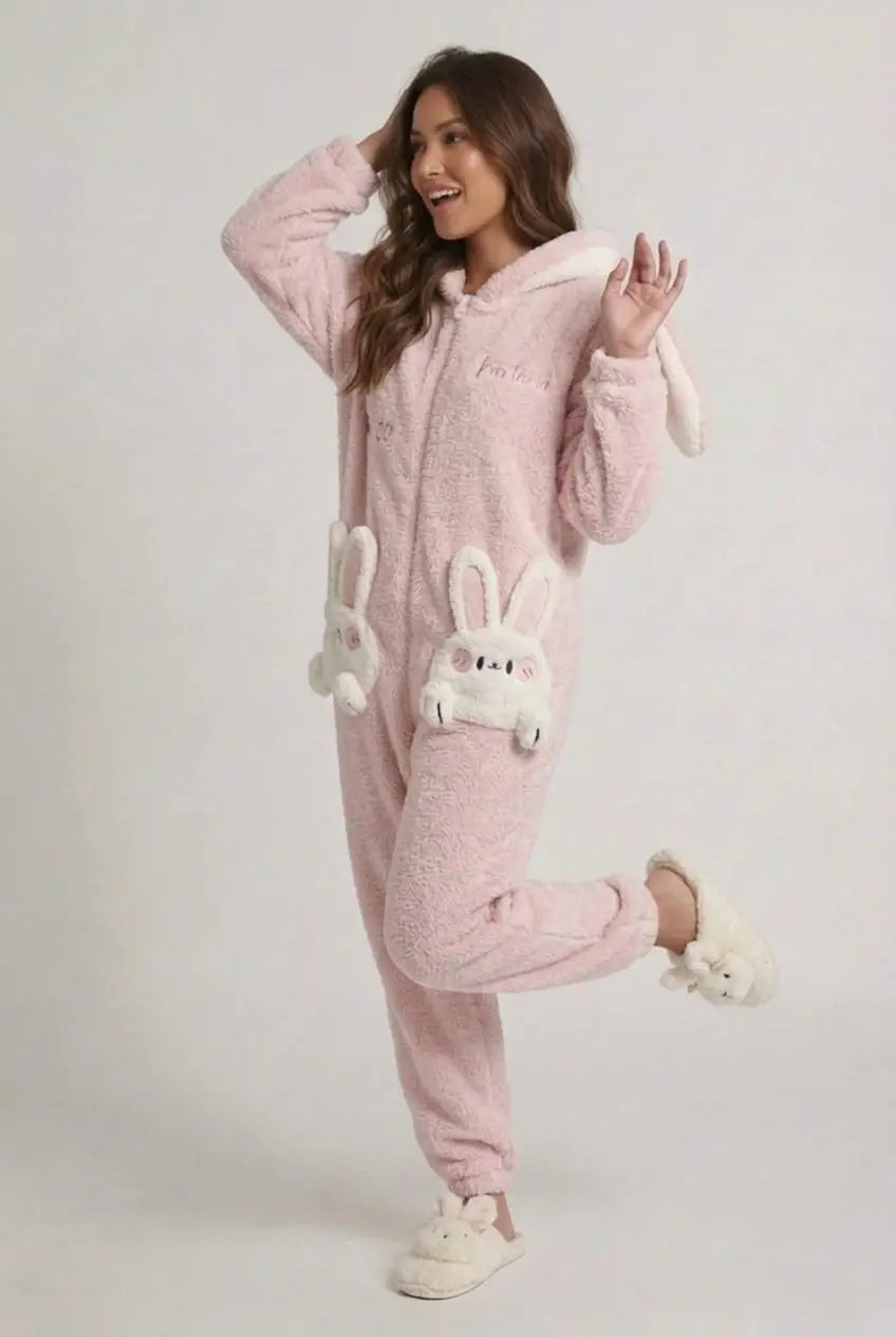 Combinaison Pyjama Licorne Femme Adulte Grenouillère Capuche Kawaii - Magical Night