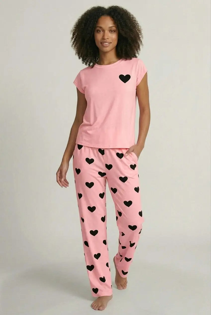 Ensemble Pyjama Soie Lait Femme Manches Volantées Léger - Lait de Soir