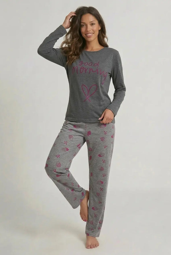 Pyjama Coton Femme Manches Longues Automne Hiver - Bohème